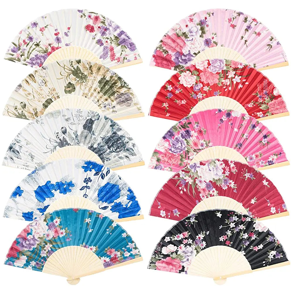 Ready Handicraft Fabric Wedding Favors for Guest Personalized Bride Grooms Name Date Custom Folding Fan
