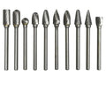 10pcs Tungsten Steel Carbide Grinding Heads Alloy Rotary Burrs Electric Grinder Accessories OEM Customization Milling Cutters