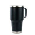 30 oz Tumbler With Handle Stainless Steel Insulated Travel Coffee Mug With Lid and Straw Thermal Coffee Cup for Hot&Cold Drinks