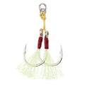 Newbility High Carbon Steel Double Hooks with Strong Luminous Silk