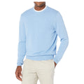 Custom Knit Men's 7 Gauge Light Blue Pullover Crewneck Sweater Heavyweight Casual Cotton Winter Anti-Shrink 100% Cotton