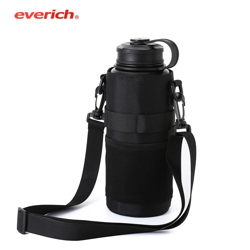Water Bottle 64oz with Sleeve Cover Half Gallon Food-grade Double Wall Vacuum Stainless Steel Insulated Jug