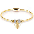 Zhongzhe Jewelry New Crystal Heart Shape Charm Cross Stainless Steel Bracelets Bangles Jewelry Gift for Women