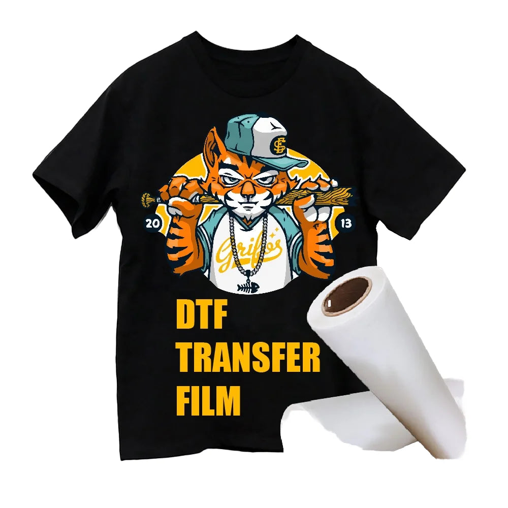 HyperTransprint 30cm Wide PET Double-Sided DTF Transfer Film A3 Size High Temp 130-150 5-10s Transfer Time Direct-to-Film for
