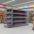 Wholesale Metallic Perforated Gondola Supermarket Shelf Rack with Epoxy Powder Coating for Retail Stores