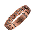 BioMagnetic Jewelry  Mens Personalized Double Row Magnets Magnetic Copper Bracelets Fashion Wellness Accessory for Daily Wear