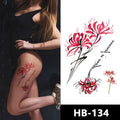 Large Half Arm Sleeve Tattoo Sticker Wolf Tiger Lion Owl Skull Temporary Tattoos for Men Women