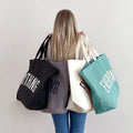 Custom Printed Logo Oversized 12oz Cotton Beach Grocery Bag Extra Large Plain Canvas Tote with Pocket for Shopping