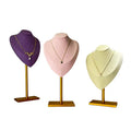 Custom Jewellery Necklace Display Stand Luxury Showroom Metal Mannequin Bust Display Rack