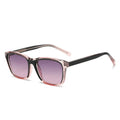 STORY OEM Wholesale TR90 Vintage Transparent Sunglasses Women Square Shades Glasses Gradient Tea Lens Custom Sun Glasses