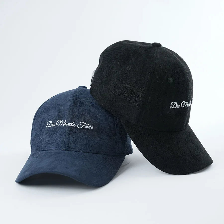 Suede Brand Quality Customization Logo Sport Men Baseball Cap 6 Panel Embroidered Custom Cap Structured Dad Hat