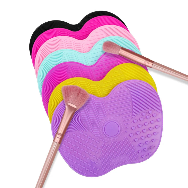 Silicone Brush Hot Sale Cleaner Cosmetic Make up Washing Brush Cleaning Mat Foundation Makeup Brush Cleaner Pad Scrubber Board