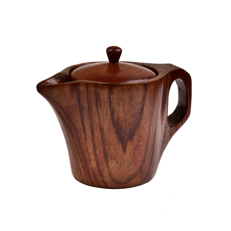 Wholesale Europe Style Natural Wood Drinking Mug with Handle