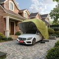 YOUYA Hot Selling Custom Foldable Carports for Car Parking Iron Galvanized Garage Manual Outdoor Folding Car Cover Tent Price