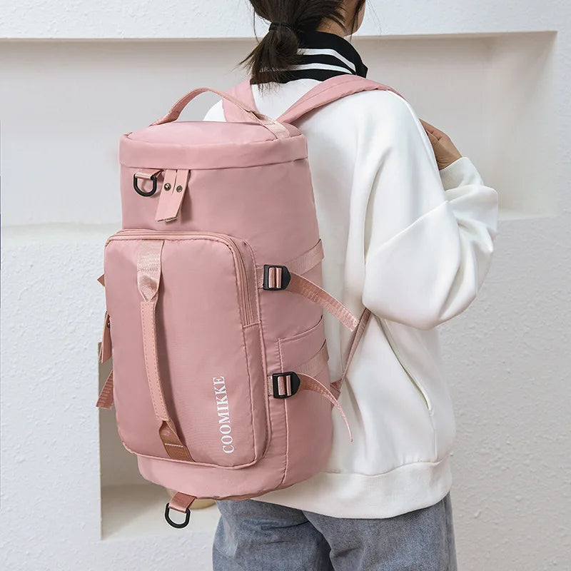 Customization Men Women Travel Overnight Weekend Kitbag Pink Duffel Sports Backpack Gym Duffle Bag