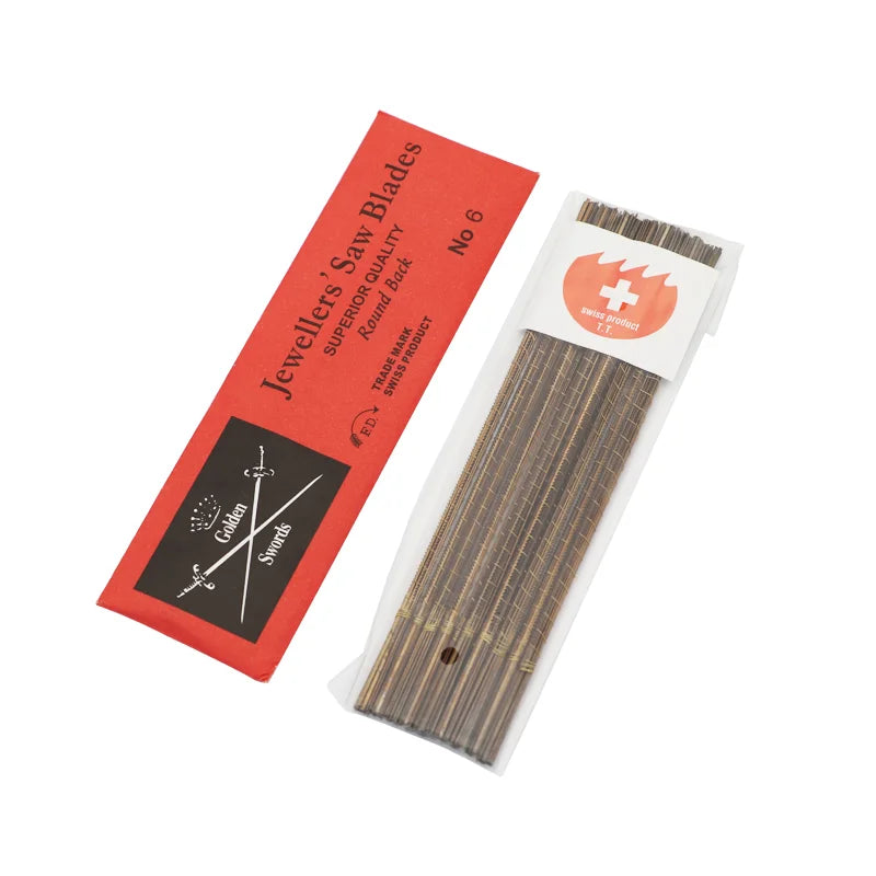 144 Pieces of 130mm Imported Hand Saw Blades German High Speed Steel Golden Sword Jewelry Broach Saw Blades Jig Saw Blades