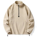 Wholesale Quarter Zip Pullover Sweatshirt Mens 1/4 Zip Fleece Hoodies Sweater Pullover Blank Hoodie