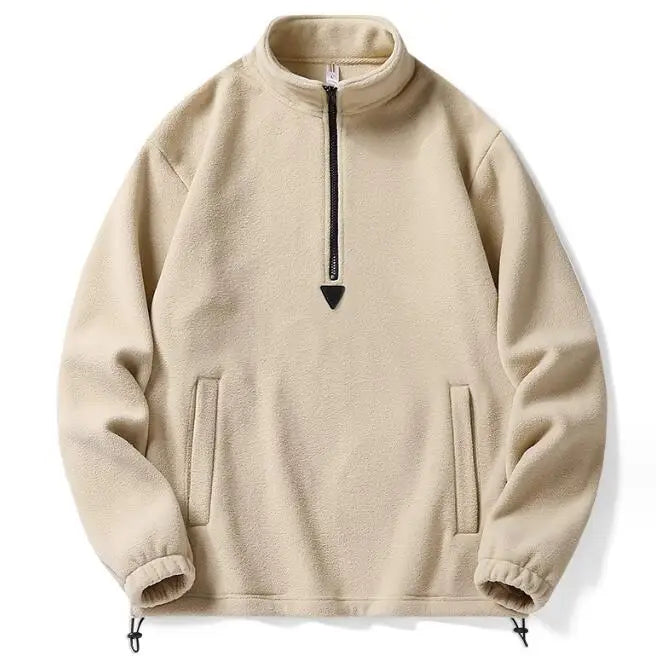 Wholesale Quarter Zip Pullover Sweatshirt Mens 1/4 Zip Fleece Hoodies Sweater Pullover Blank Hoodie