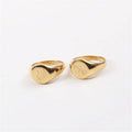 High End PVD Gold Plated Engraved Rose Flower Rings Women Body Stainless Steel Rings New Drop Shipping