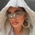 2023 New Punk One Piece Sunglasses Goggle Luxury Ladies Gafas De Sol Designer Shades for Women