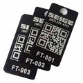 Custom Stainless Steel Name Plate Aluminium Tag Metal Plate Serial Number Metal Data Tag