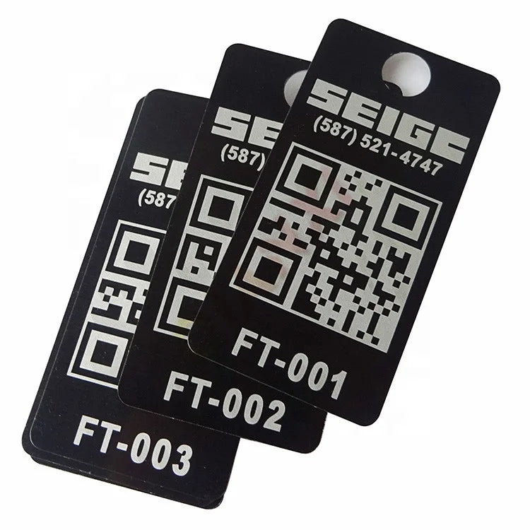Custom Stainless Steel Name Plate Aluminium Tag Metal Plate Serial Number Metal Data Tag
