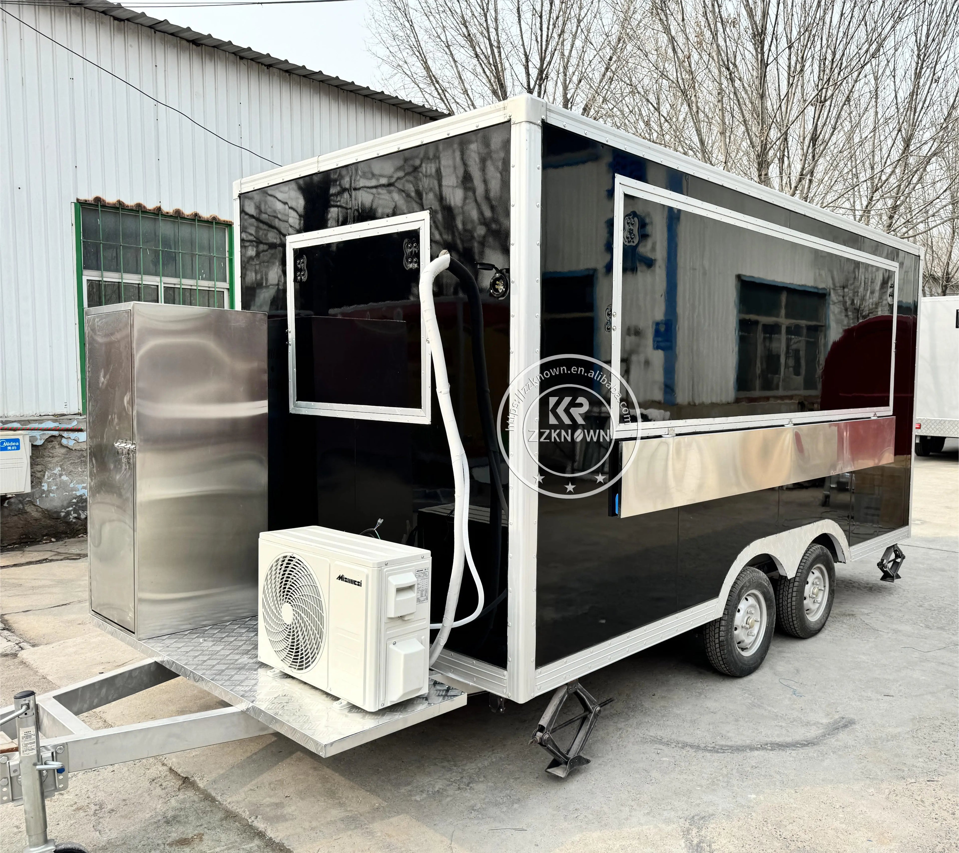 Hot Sale Outdoor Coffee Food Cart Kiosk Snack Mobile Kitchen Fast Food Trailer USA Standard for Sale