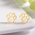 Cute 316 L Stainless Steel Real Gold Plated Silver Gold Simple Animal Cactus Guitar Stud Earrings