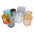 Colorful 5"-16" Chakra Pure Natural Quartz Crystal Polished Singing Bowl Set Accept Customer's Logo Healing Meditation Stress