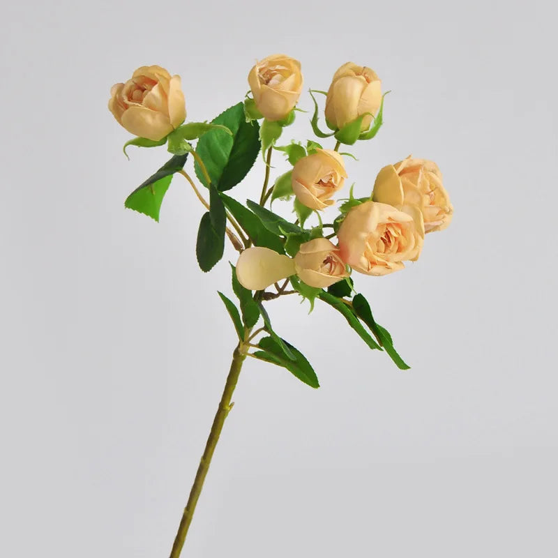 Y-H014 Wholesale Sprayrose Artificial Flower High Quality Real Touch Artificial Roses Silk Flowers for Wedding Home Decor