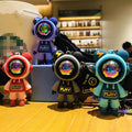 Cute Cartoon Astronaut Bear Doll Keychain Fashion Bag Pendant Car Pendant Couple Gift Accessories
