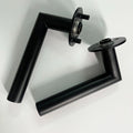 Customized Mortise Door Lock Handle Rosette Black Tube Stainless Steel Modern Design Door Lever Handle