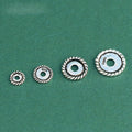 6mm-12mm Antique 925 Sterling Silver Engraving Round Flat Spacer Beads Corrugated Beads for Jewelry Making