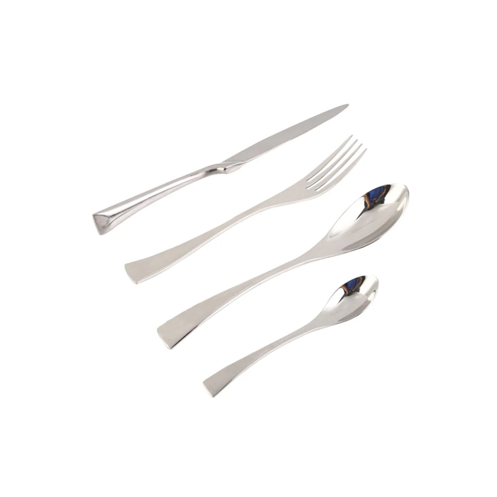 Unique Design of Curved Handle Simple and Exquisite and Can Be Customized Wholesale Tableware Set