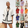Enyami Wholesale S-XL Summer Leisure Wear Patchwork Coords Short Sleeve Tshirt Top Shorts Casual Women 2 Piece Matching Sets