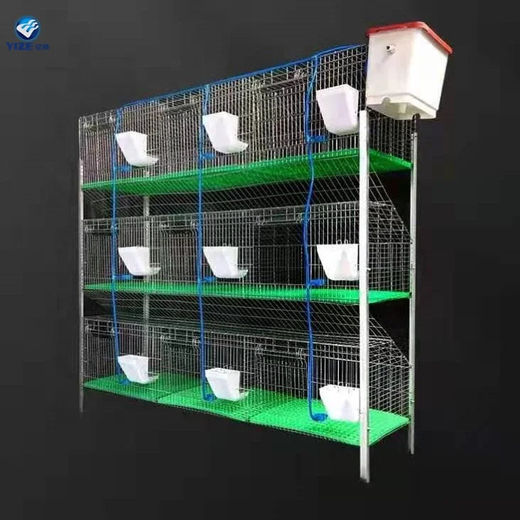 Hot Sale 9 Nest 3 Layer Male Rabbit Cage /New Type Rabbit Cages