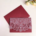 Premium Quality Gold Foil Paper Wedding Invitations High-End Printing Embossing Laser Cut Pocket Handcrafted Paper Crafts