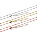 Wholesale 304 Stainless Steel Chain 18inch DIY Custom Personalized Necklace Extension Jewelry Findings & Components