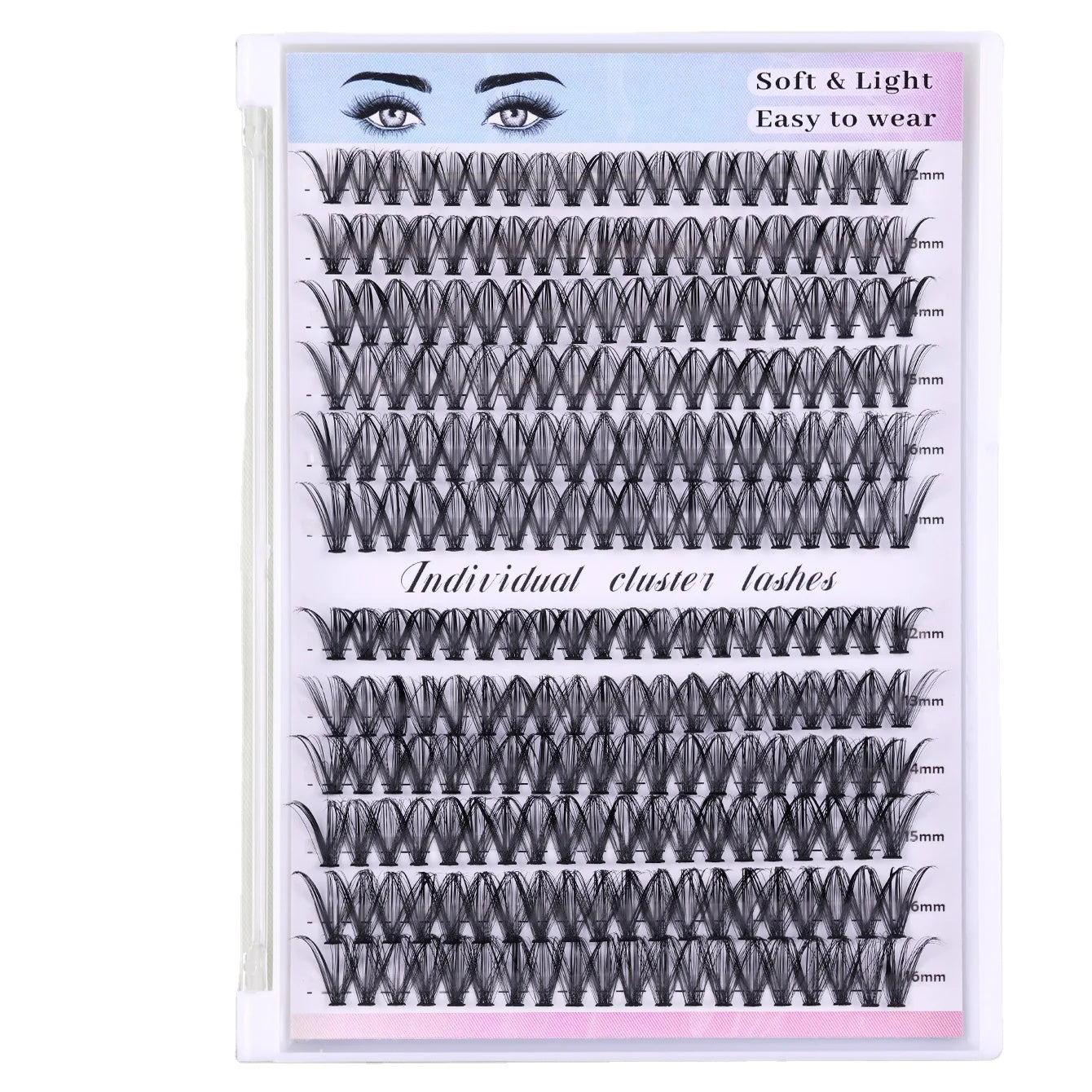 Wholesale Individual Lash Clusters Eyelash Extension Professional Diy Lash Extension Kit Pre-cut Segment Cluster Lashes