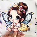 Factory Price Cuties Girl Designs Custom Plastisol Heat Transfers Heat Press Sticker Dtf Transfers Iron on Transfers for Clothes
