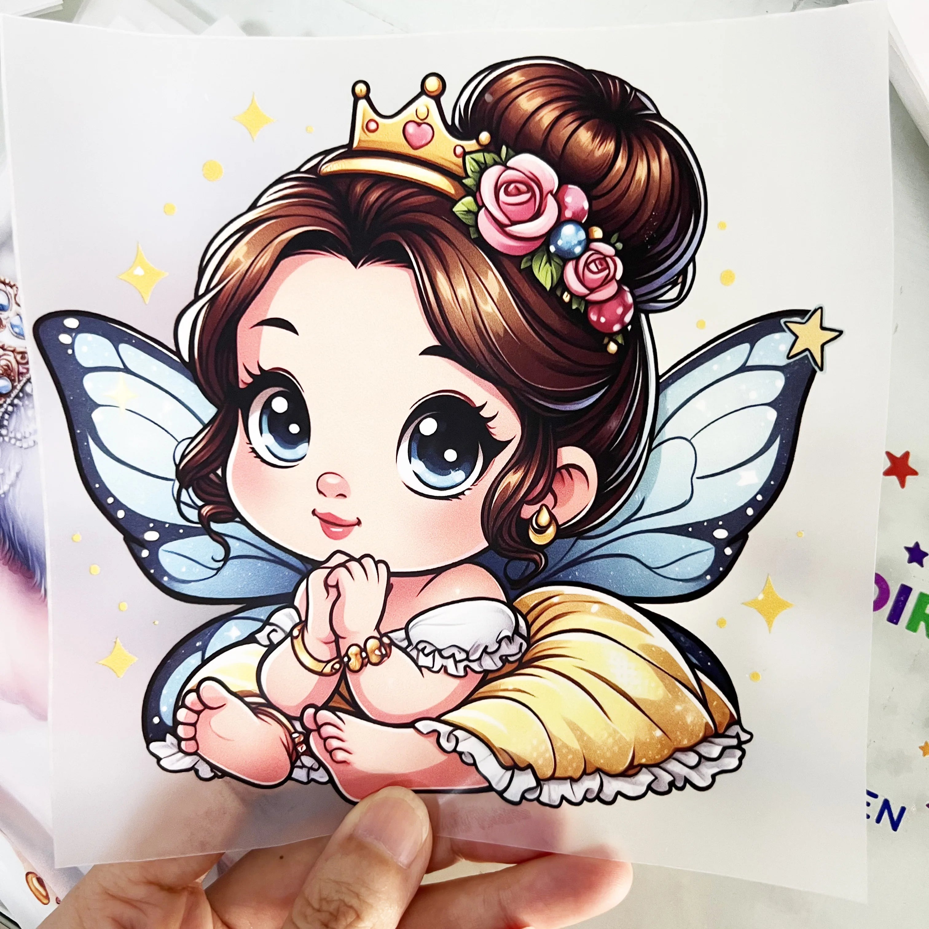 Factory Price Cuties Girl Designs Custom Plastisol Heat Transfers Heat Press Sticker Dtf Transfers Iron on Transfers for Clothes
