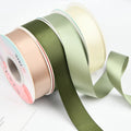 Stock Luxury 2.5cm Double-sided Color Floral Ribbon Flower Bouquet Ribbon Handmade DIY Bow Gift Box Ribbon for Decoration