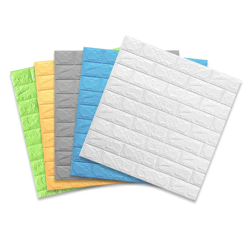 3D Self Adhesive Waterproof Geometric Modern Bedroom Moisture-Proof Wallpaper China Factory PE Foam Wall Sticker