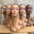 Wholesale Customize Makeup Wig Mannequin with Shoulder Mannequin for Wig Display Mannequin Head