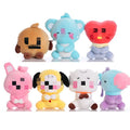 Wholesale Stock Promotional Toys B 12CM 20CM Small Medium Sizes 7 Members Cute Animal K-pop Plush Doll Keychain Kpop