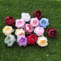 Wholesale 5cm Mini Flower Head Silk Peony Flower Cake Store Silk Flower Head