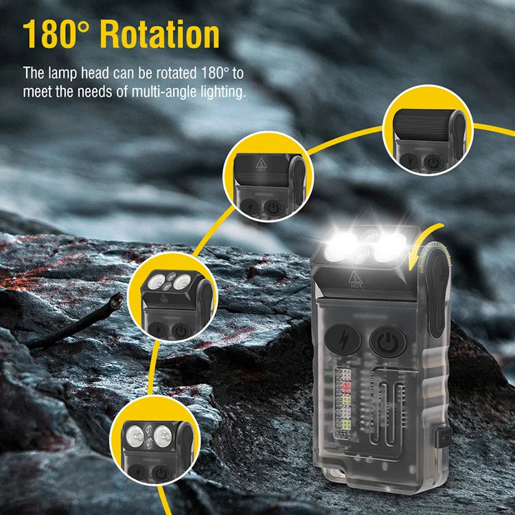 Industrial Multi-Mode Work Light with Waterproof & Type-C Rechargeable for Mechanic Maintenance