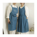 Custom Embroidered Logo Design Waterproof Original Cotton Kitchen Cooking BBQ Cleaning Home Steward Vintage Aprons