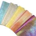 0.6 MM Foiled Holographic Film Shiny Cracked Emboss for Making Coat Shoe PU Synthetic Leather