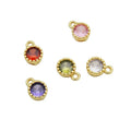 Wholesale Brass Rhinestone Zircon Butterfly Pendant 14K Gold Plated Children's Necklace